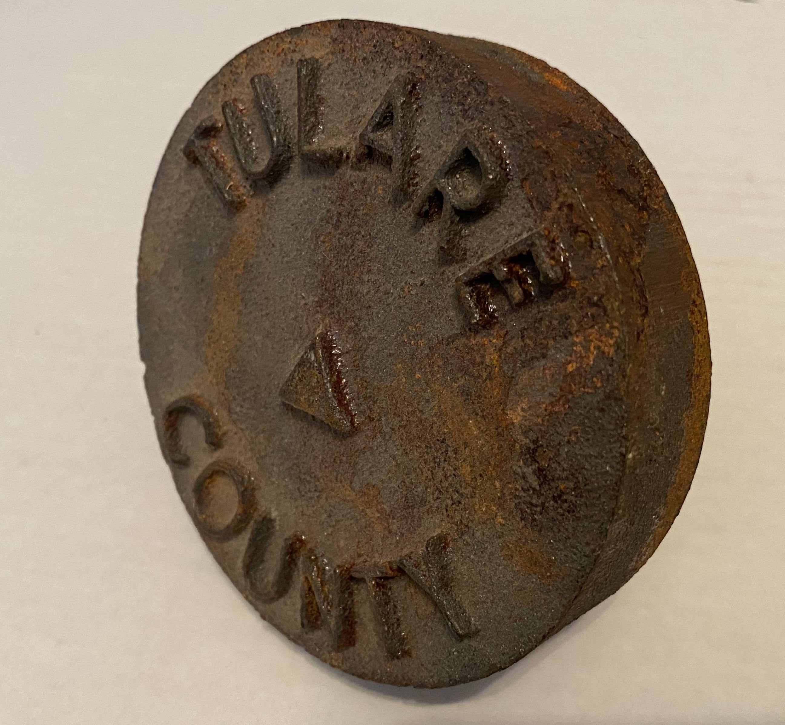 Tulare County Corner Cap Fitting, Second Type Oblique View