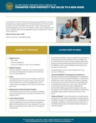 Transfer Your Property Tax Value to a New Home