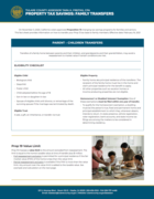 Property Tax Savings: Family Transfers