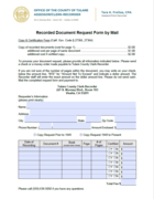 Recorded Document Request Form By Mail