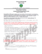 Recorded page cover sheet