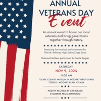 Tulare County Museum to Host Annual Veterans Day Event