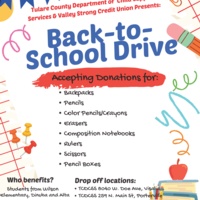 Back-to-School Drive Benefits Dinuba & Porterville Students