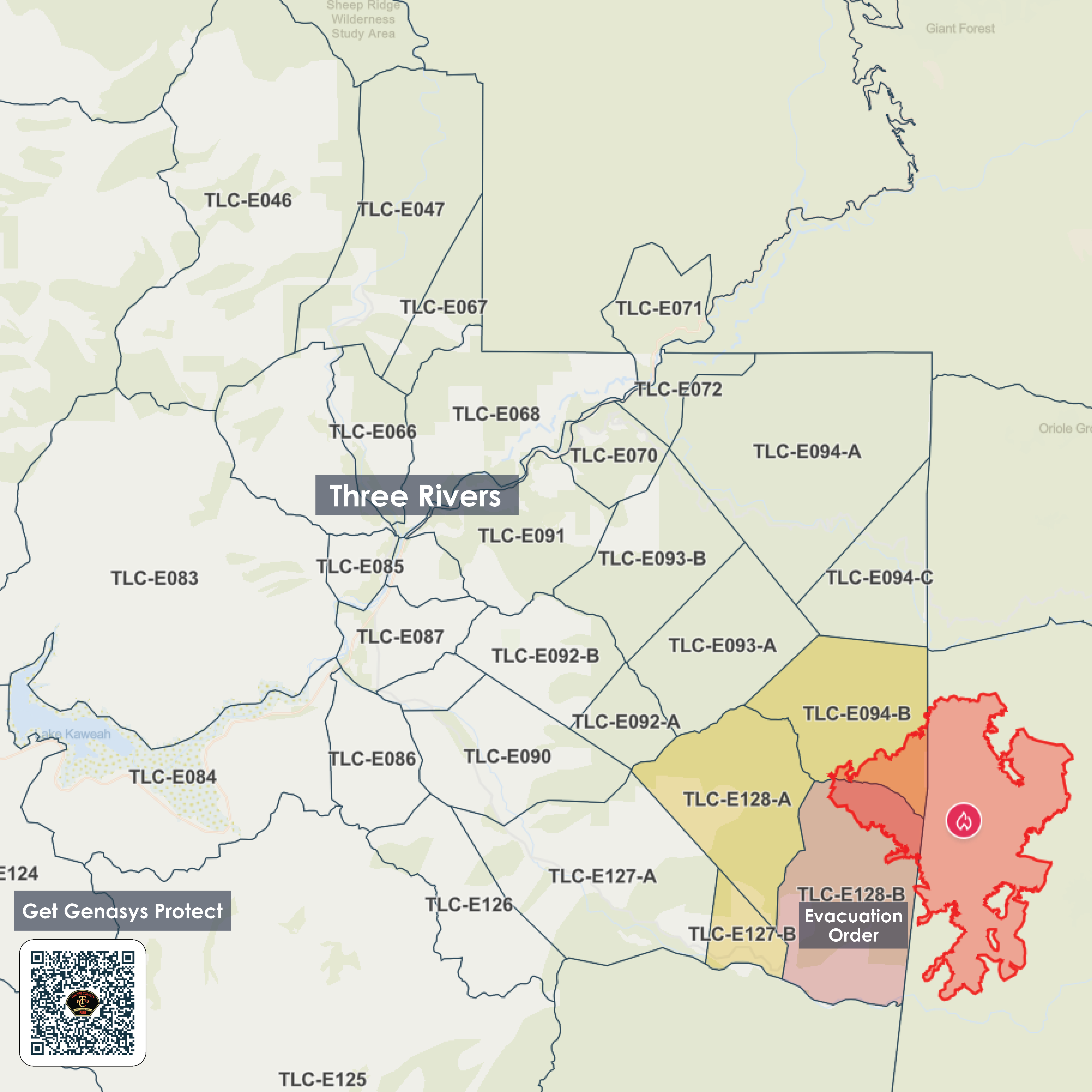 Evacuation Order as of 8.28.24