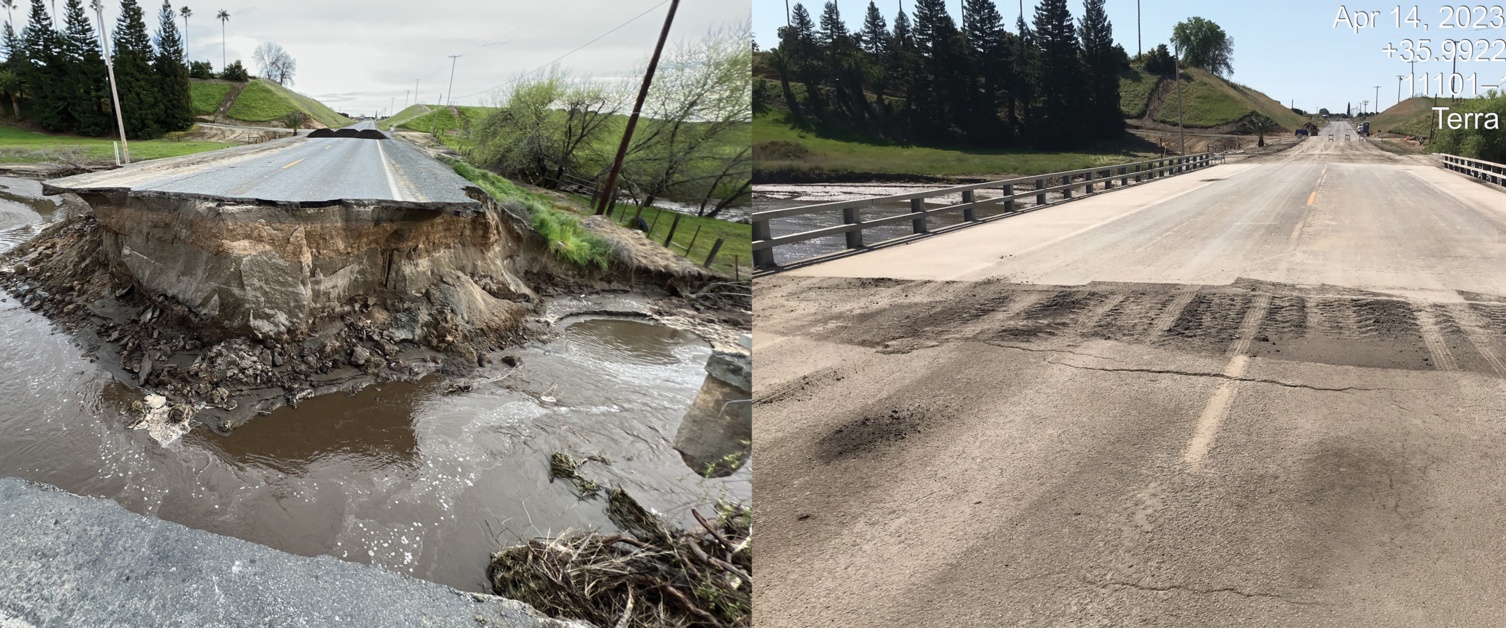 Status of Roads & Bridges Damaged by Storms