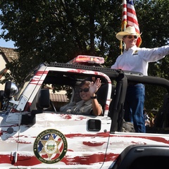 Sheriff Boudreaux reaches out to the community and participates in area parades.